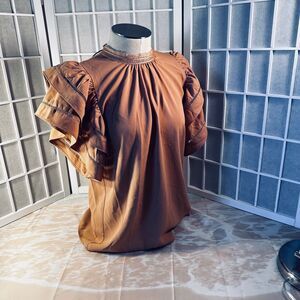 Blouse with Fancy Sleeves Size Small NWT